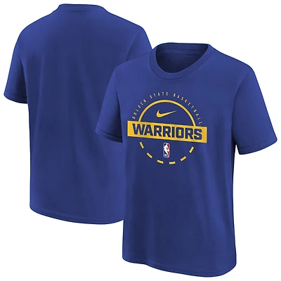 Youth Nike Royal Golden State Warriors Practice T-Shirt