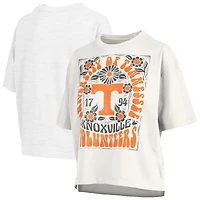 Women's Pressbox White Tennessee Volunteers Harmony Oversized T-Shirt
