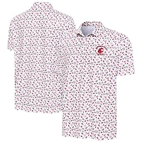 Men's Antigua White Washington State Cougars Independence Day Polo