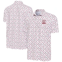 Men's Antigua White Maryland Terrapins Independence Day Polo