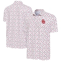 Men's Antigua White Oklahoma Sooners Independence Day Polo