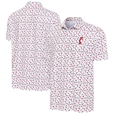 Men's Antigua White Cincinnati Bearcats Independence Day Polo