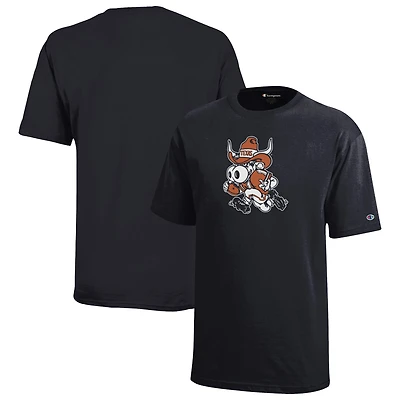 Youth Champion  Black Texas Longhorns Bevo T-Shirt