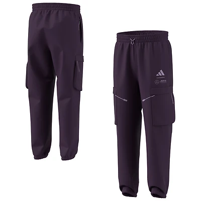 Men's adidas  Dark Purple Mercedes-AMG Petronas F1 Team Premium Woven Cargo Pants