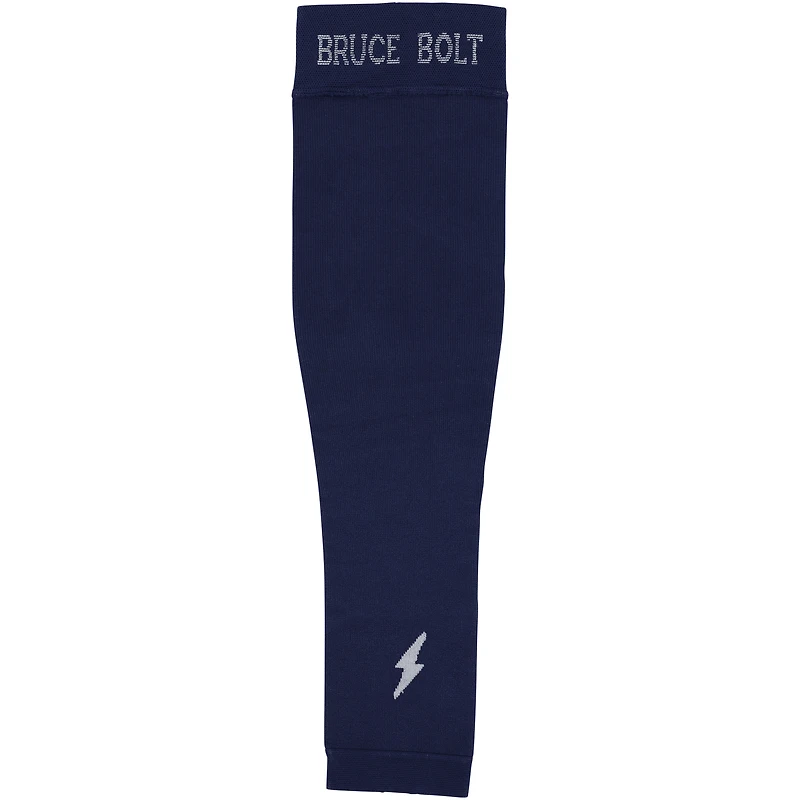 Brandon Nimmo New York Mets Player-Issued Navy Bruce Bolt Arm Sleeve from the 2024 MLB Season