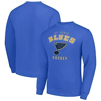 Men's Starter  Blue St. Louis Blues Team Logo Fleece Pullover Sweatshirt