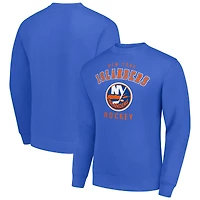 Men's Starter  Royal New York Islanders Team Logo Fleece Pullover Sweatshirt