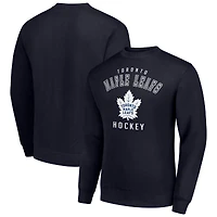 Men's Starter  Navy Toronto Maple Leafs Team Logo Fleece Pullover Sweatshirt