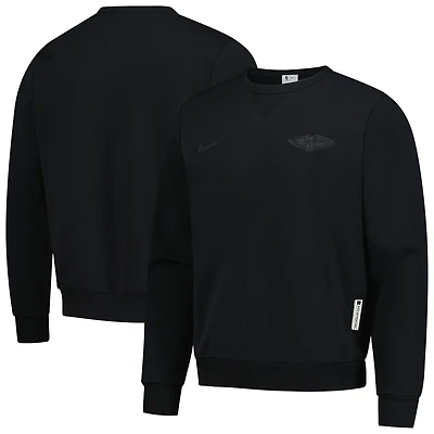 Men's Nike  Black New Orleans Pelicans Authentic Standard Issue Travel Dri-FIT Pullover Sweatshirt