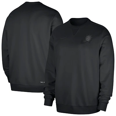 Men's Nike  Black Phoenix Suns Authentic Standard Issue Travel Performance Pullover Sweatshirt