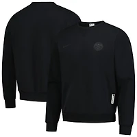 Men's Nike  Black Denver Nuggets Authentic Standard Issue Travel Dri-FIT Pullover Sweatshirt