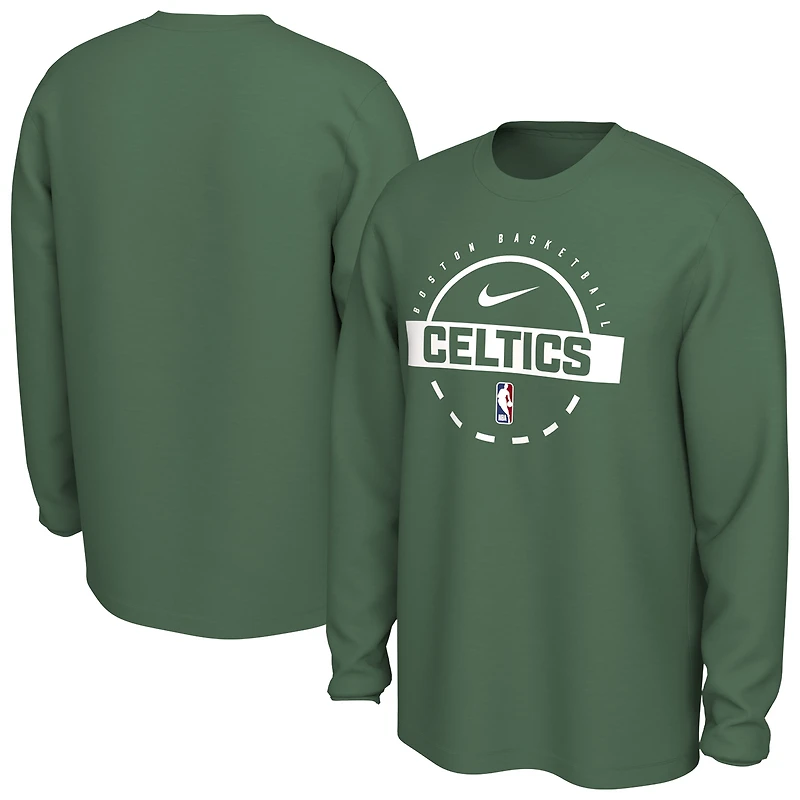 Men's Nike  Kelly Green Boston Celtics Authentic Long Sleeve Practice T-Shirt