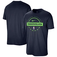 Men's Nike  Navy Minnesota Timberwolves Authentic Practice T-Shirt