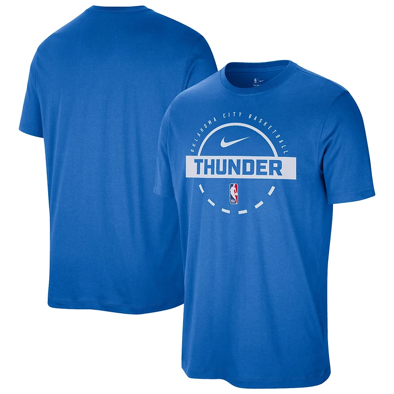 Men's Nike Blue Oklahoma City Thunder Authentic Practice T-Shirt