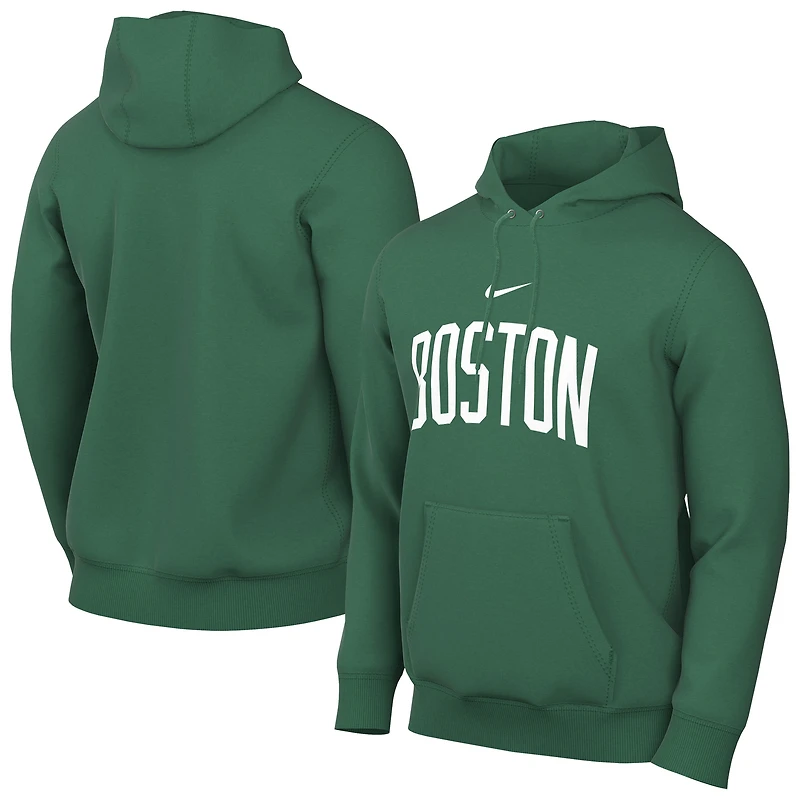 Men's Nike Kelly Green Boston Celtics Sportswear Essential Wordmark Club Hoodie