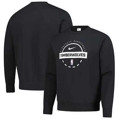 Men's Nike  Black Minnesota Timberwolves 2025/26 Authentic Practice Club Sweatshirt