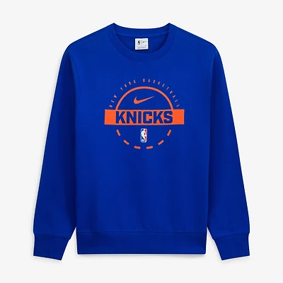 Men's Nike Blue New York Knicks 2025/26 Authentic Practice Club Sweatshirt