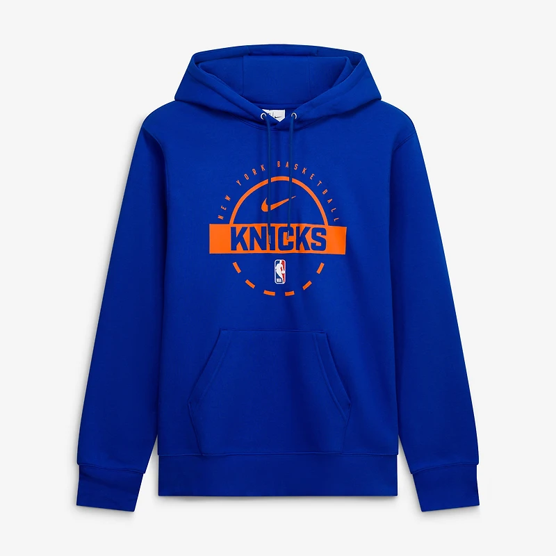 Men's Nike Blue New York Knicks 2025/26 Authentic Practice Club Pullover Hoodie