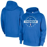 Men's Nike Blue Oklahoma City Thunder 2025/26 Authentic Practice Club Pullover Hoodie