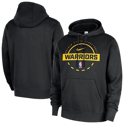 Men's Nike Black Golden State Warriors 2025/26 Authentic Practice Club Pullover Hoodie
