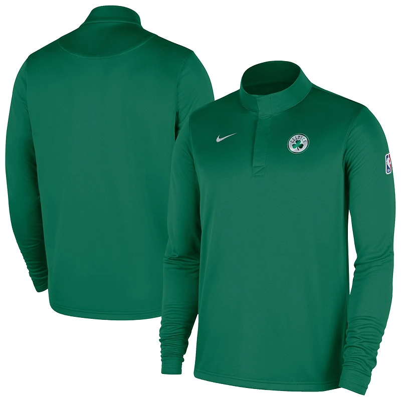 Men's Nike Kelly Green Boston Celtics 2025/26 Authentic Coaches Quarter-Zip Pullover Jacket