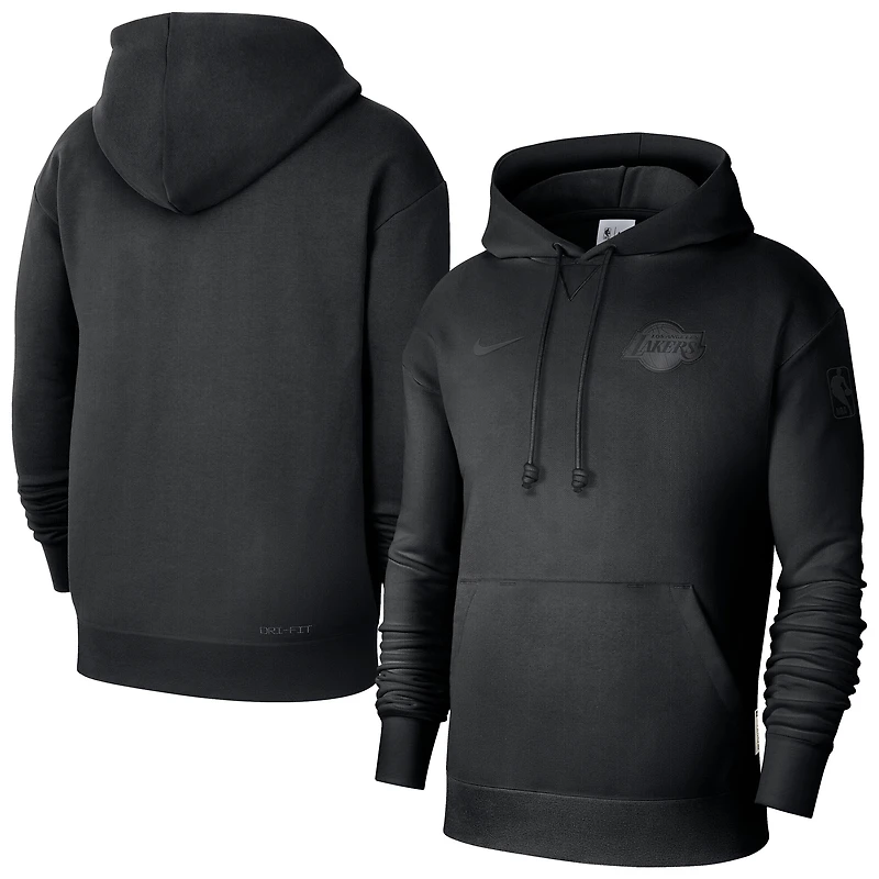 Men's Nike  Black Los Angeles Lakers Authentic Travel Standard Issue Hoodie