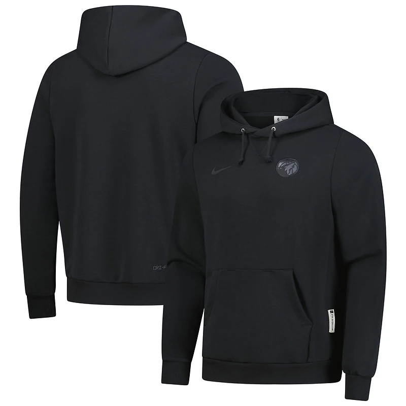 Men's Nike Black Minnesota Timberwolves Authentic Travel Standard Issue Dri-Fit Hoodie