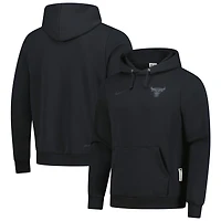 Men's Nike  Black Chicago Bulls Authentic Travel Standard Issue Dri-Fit Hoodie