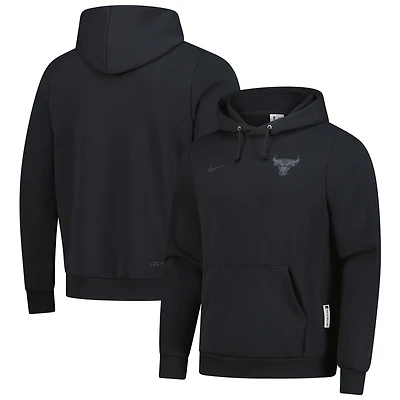 Men's Nike  Black Chicago Bulls Authentic Travel Standard Issue Dri-Fit Hoodie