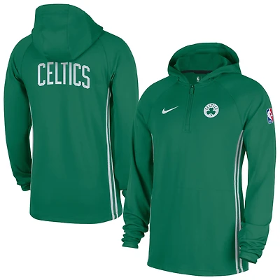 Men's Nike  Kelly Green Boston Celtics Authentic On Court Zone Quarter-Zip Dri-FIT Hoodie Jacket