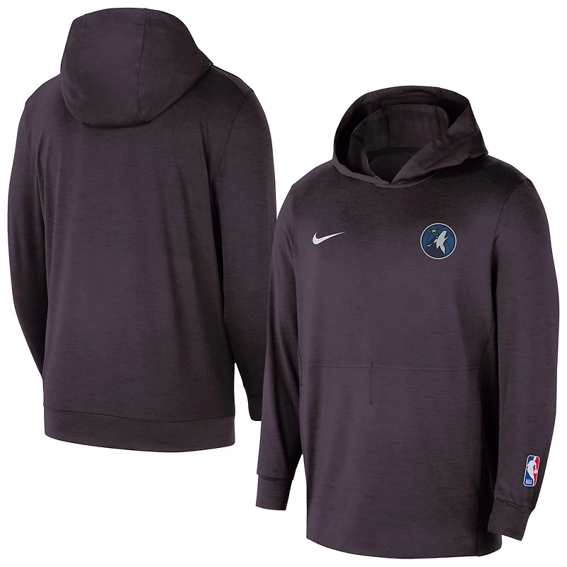 Men's Nike Black Minnesota Timberwolves Authentic Practice Yoga Restore Pullover Hoodie