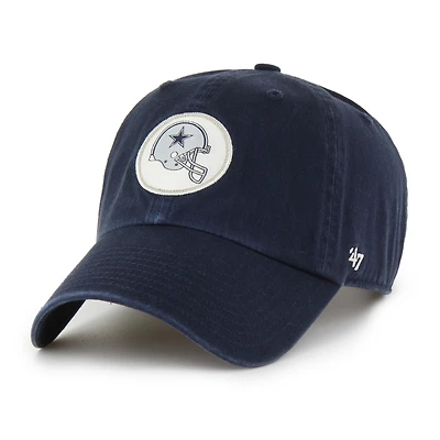 Men's '47  Navy Dallas Cowboys Helmet Clean-Up Adjustable Hat