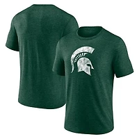 Men's Green Michigan State Spartans Classic Primary Tri-Blend T-Shirt