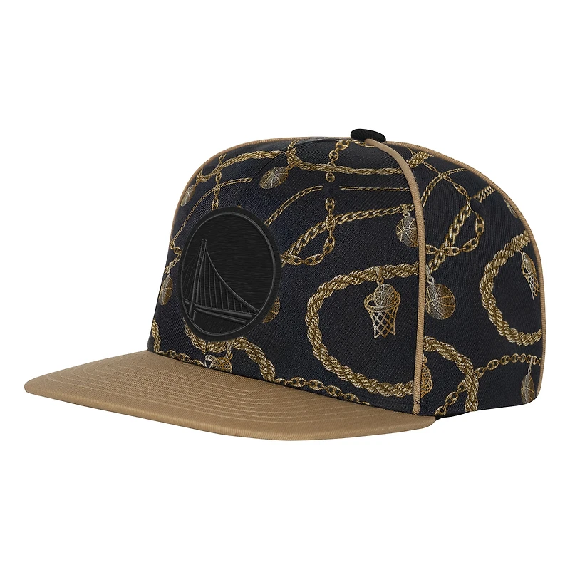 Youth Outerstuff  Black Golden State Warriors Street Hooper Snapback Hat
