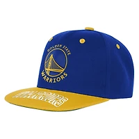 Youth Outerstuff  Royal/Gold Golden State Warriors Two-Tone Snapback Hat