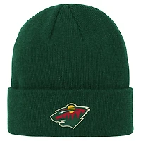 Youth Outerstuff Green Minnesota Wild 2.0 Essential Cuffed Knit Hat
