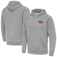 Men's Antigua  Heather Gray NASCAR Advanced Auto Parts Victory Raglan Pullover Hoodie