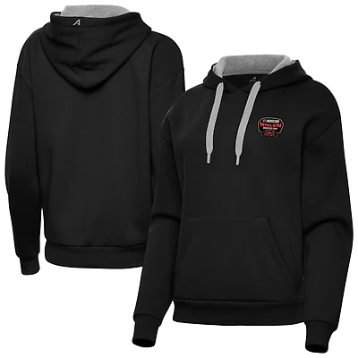 Women's Antigua  Black Whelen Modified Tour Merchandise Victory Pullover Hoodie