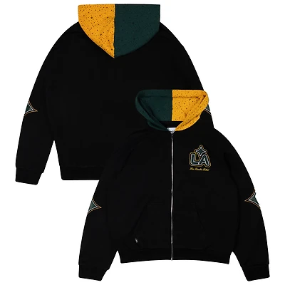 Unisex Live Breathe Futbol Black LA Galaxy Full-Zip Hoodie