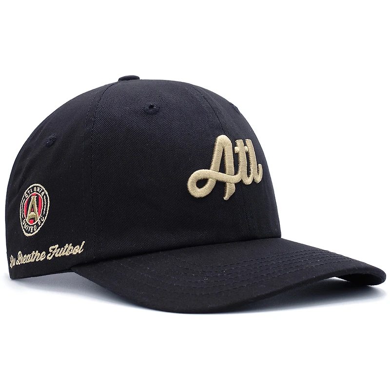 Unisex Live Breathe Futbol Black Atlanta United FC ATL Dad Adjustable Hat