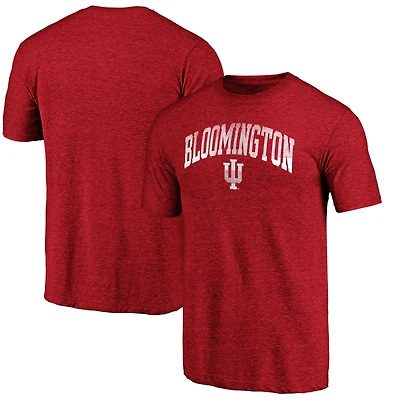 Men's Crimson Indiana Hoosiers Arched City Tri-Blend T-Shirt