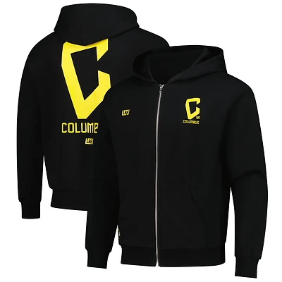 Unisex Live Breathe Futbol Black Columbus Crew Full-Zip Hoodie