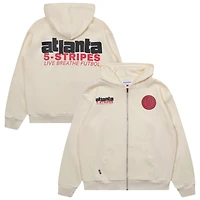 Unisex Live Breathe Futbol Cream Atlanta United FC Full-Zip Hoodie