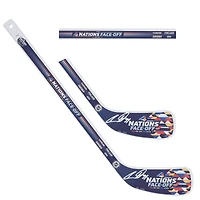 Auston Matthews Toronto Maple Leafs Autographed 4 Nations Face-Off Mini Wood Stick