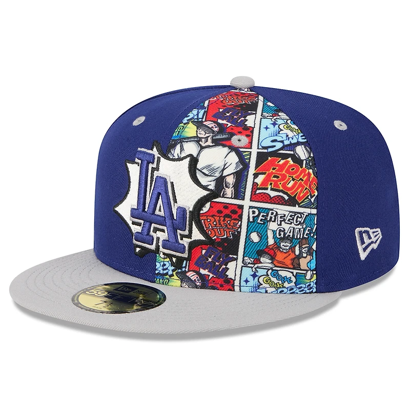 Men's New Era Royal/Gray Los Angeles Dodgers 2025 MLB Diamond Hero Edition 59FIFTY Fitted Hat
