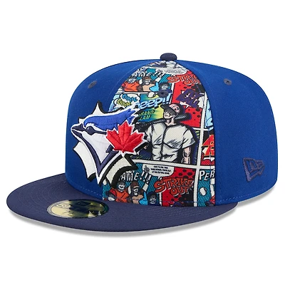 Men's New Era Royal/Navy Toronto Blue Jays 2025 MLB Diamond Hero Edition 59FIFTY Fitted Hat