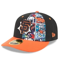 Men's New Era Black/Orange San Francisco Giants 2025 MLB Diamond Hero Edition Low Profile 59FIFTY Fitted Hat