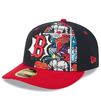 Men's New Era Navy/Red Boston Red Sox 2025 MLB Diamond Hero Edition Low Profile 59FIFTY Fitted Hat
