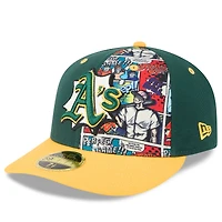 Men's New Era Green/Gold Athletics 2025 MLB Diamond Hero Edition Low Profile 59FIFTY Fitted Hat