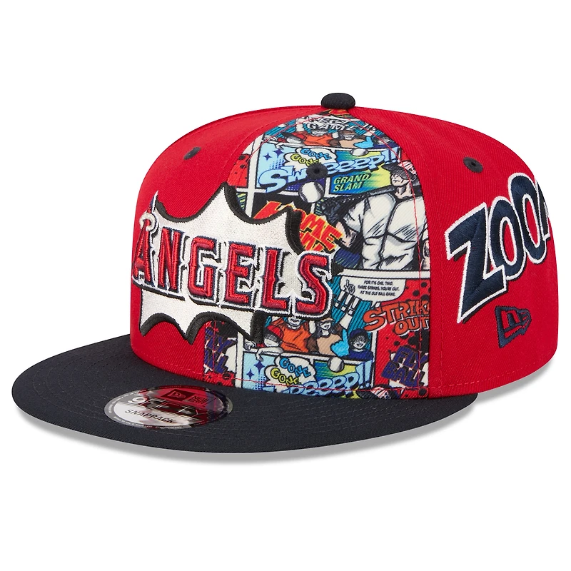 Men's New Era Red/Navy Los Angeles Angels 2025 MLB Diamond Hero Edition 9FIFTY Snapback Hat